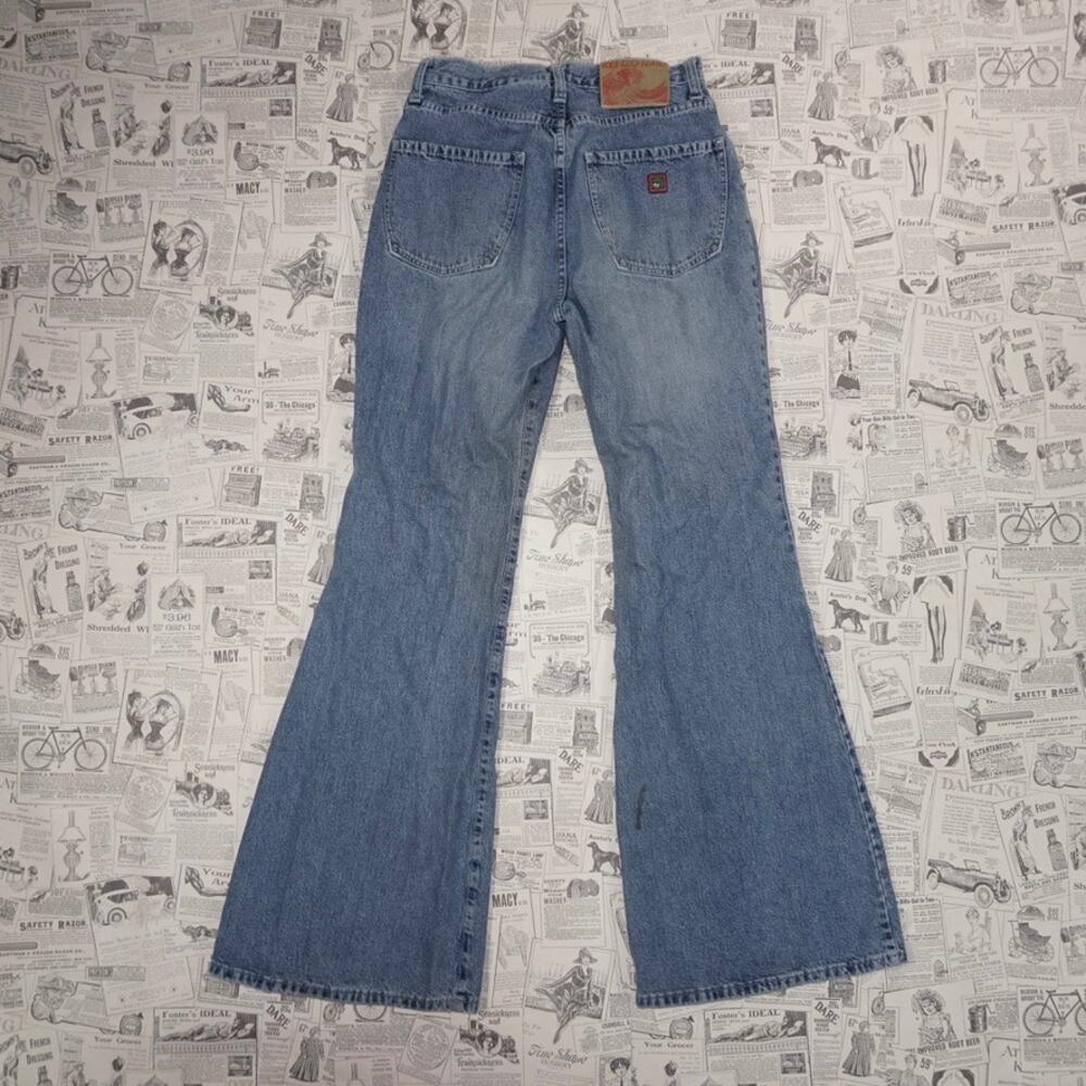 29 - Vintage Y2K Kenzo denim flare bell bottom 90s pants